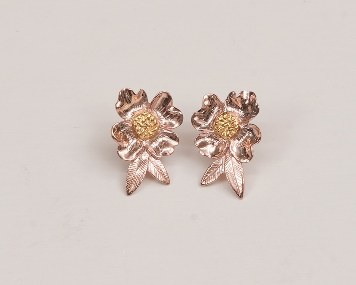 Hlwar Kan Kaw Earrings <br> (Rose Gold)