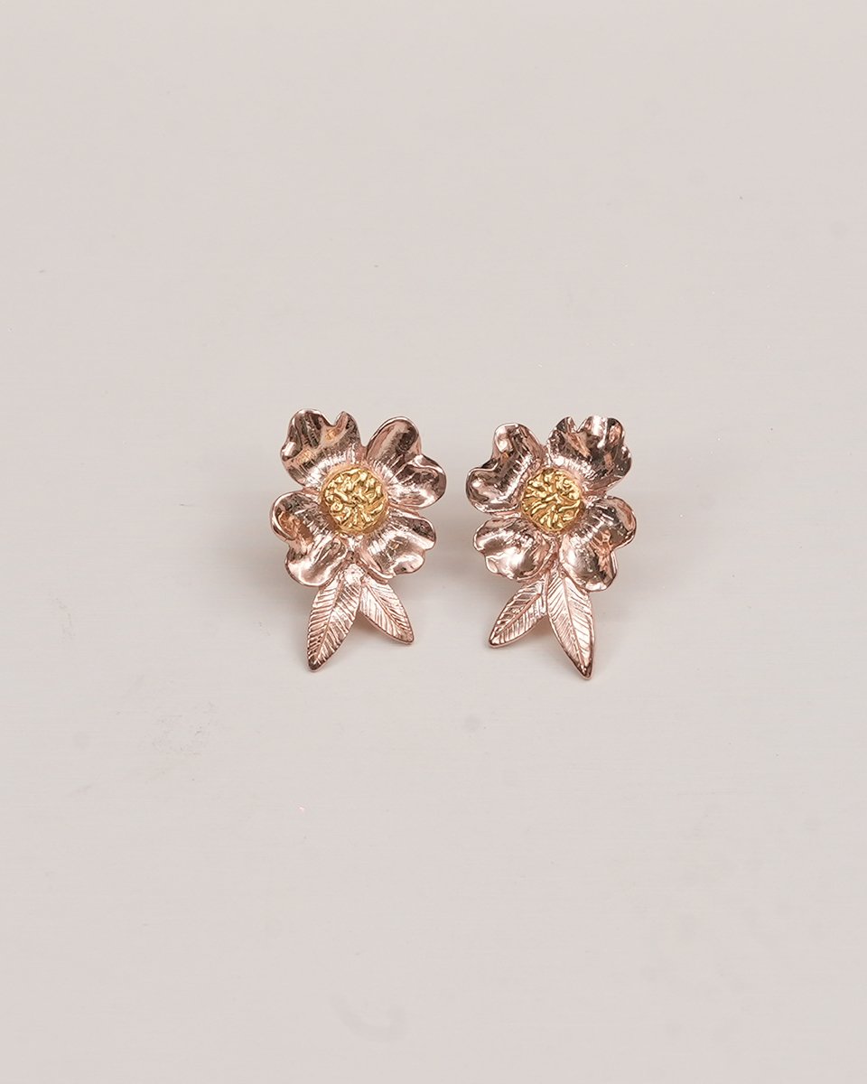 Hlwar Kan Kaw Earrings <br> (Rose Gold)