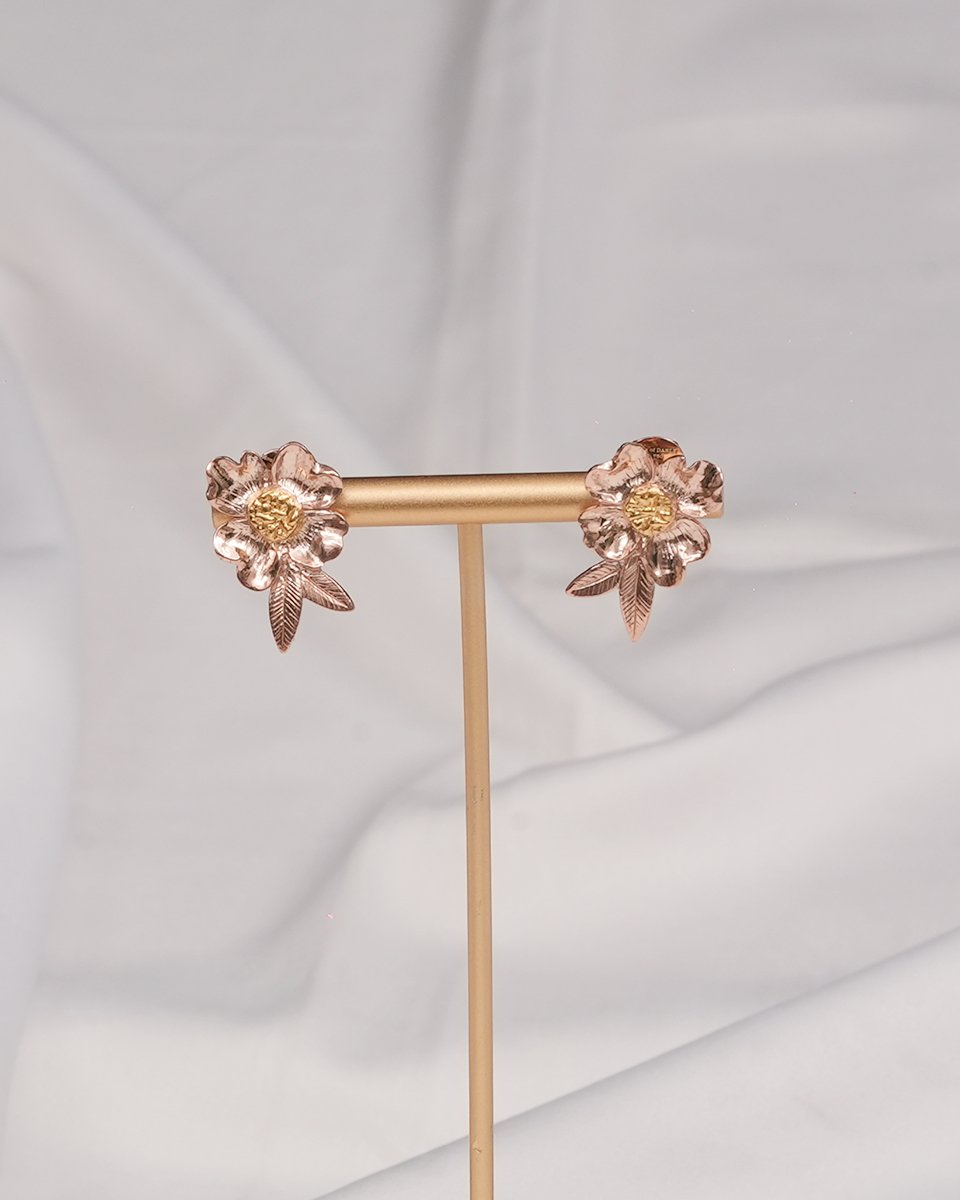 Hlwar Kan Kaw Earrings <br> (Rose Gold) - Image 3