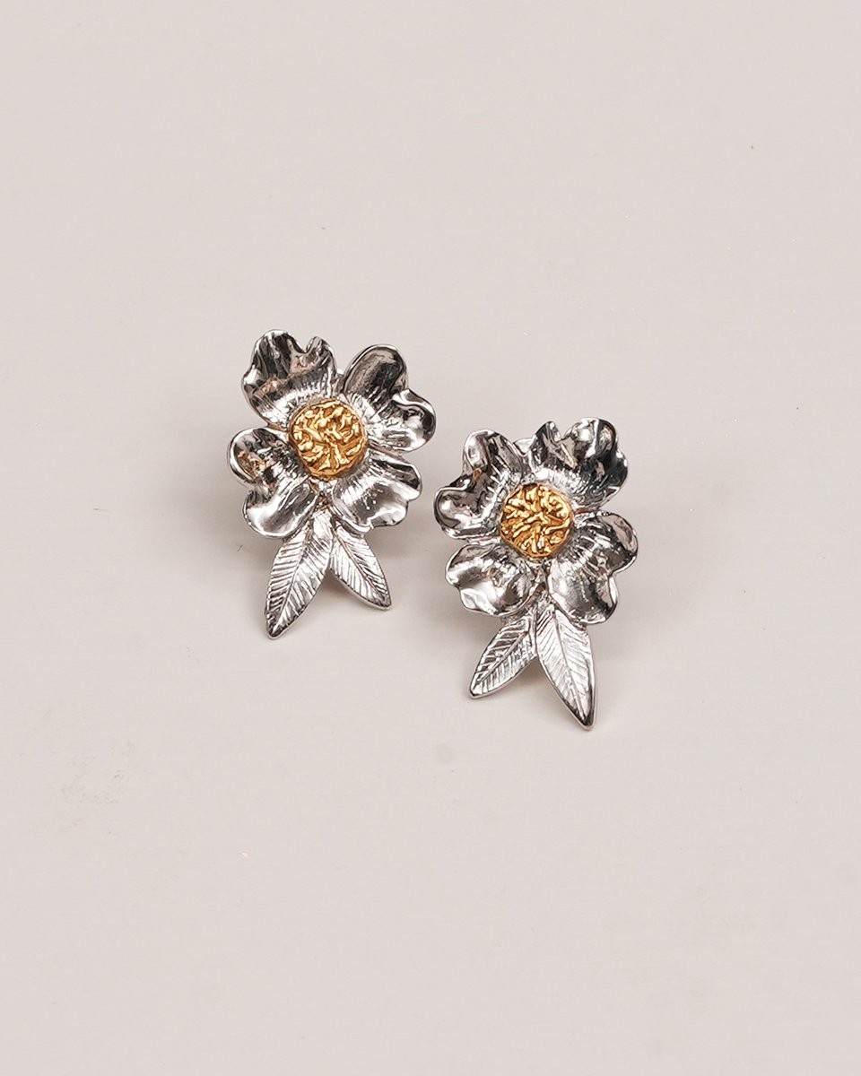 Hlwar Kan Kaw Earrings <br> (White) - Image 2