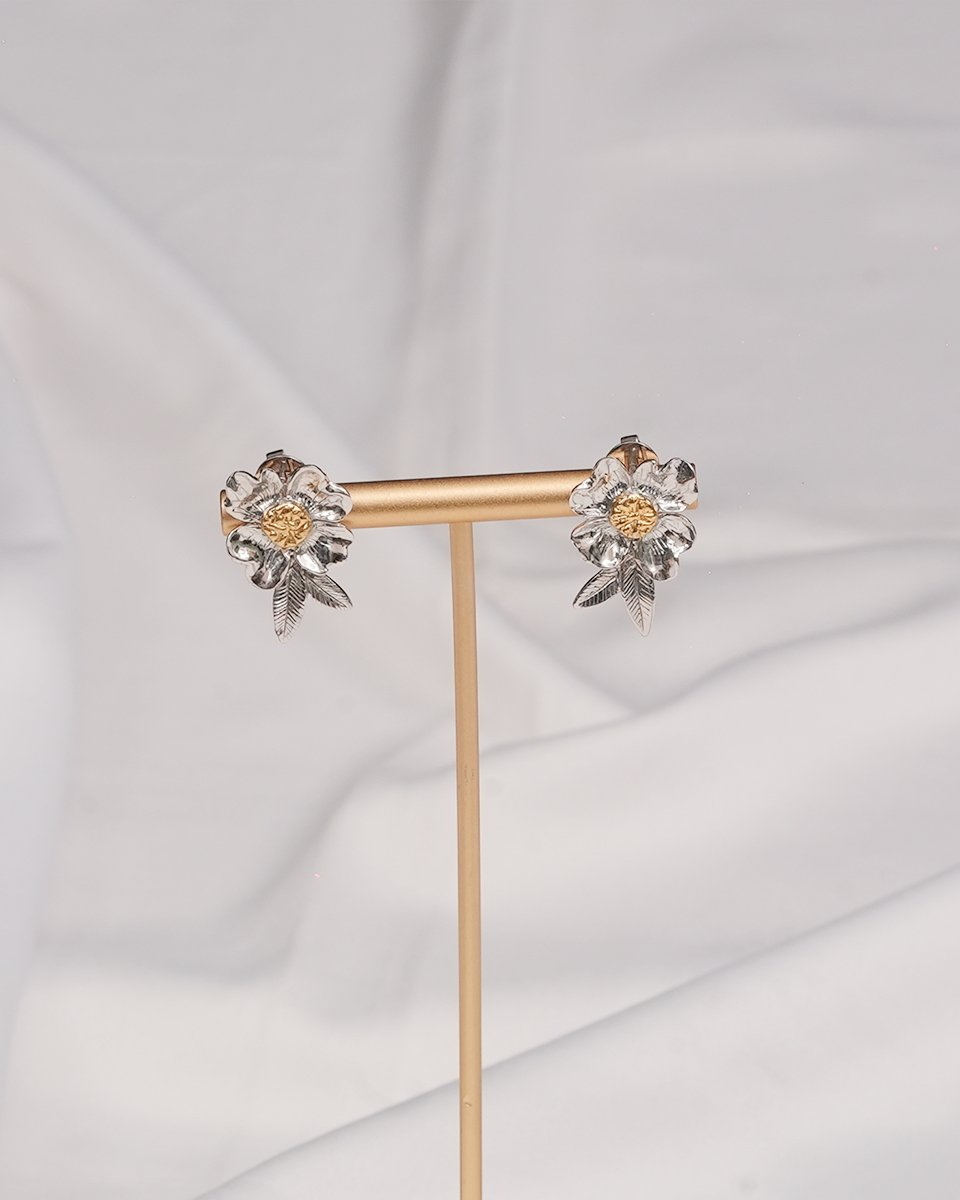 Hlwar Kan Kaw Earrings <br> (White) - Image 3